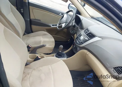 2013 Hyundai Accent Gls z USA, uszkodzony, nr VIN KMHCT4AE5DU562802